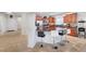 Kitchen with stainless steel appliances, granite countertops and a breakfast bar with seating at 2613 Velodrome Ct, Henderson, NV 89044