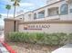 Community sign for Mar-A-Lago showcasing lush landscaping at 3150 Soft Breezes Dr # 1050, Las Vegas, NV 89128