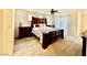 Main bedroom featuring dark wood furniture at 3624 Pelican Brief Ln, North Las Vegas, NV 89084
