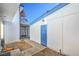 Image showing access to side entrance with white and blue trim at 4078 Gold Coast Dr, Las Vegas, NV 89121