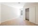 Bedroom with natural light, sliding door closet, and carpet flooring at 4336 Fenton Ln, North Las Vegas, NV 89032