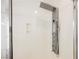 Close up of upgraded shower featuring multiple shower heads at 4336 Fenton Ln, North Las Vegas, NV 89032