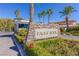 Stone entryway sign for Eagle Rock community amidst lush landscaping at 437 Pinnacle Heights Ln, Las Vegas, NV 89144