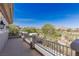 Beautiful patio with views of the mountains and golf course at 437 Pinnacle Heights Ln, Las Vegas, NV 89144