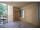 Apartment balcony featuring secure metal railing and doors to the unit at 4400 S Jones Blvd # 2075, Las Vegas, NV 89103