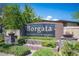 Borgata Condominium Homes community sign surrounded by mature landscaping at 4400 S Jones Blvd # 2075, Las Vegas, NV 89103