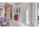 Inviting entryway with tile floors, writing desk, and natural light at 4893 E Cedar Creek Way, Pahrump, NV 89061