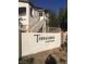 The Terrasanta Condominiums sign is on a wall at 5655 E Sahara Ave # 1037, Las Vegas, NV 89142