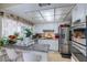 Modern kitchen with stainless steel appliances, granite countertops, and white cabinetry at 604 N Torrey Pines Dr, Las Vegas, NV 89107