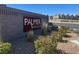 Community sign for Palmer Ranch set in a desert landscape at 6618 Palm Branch St, North Las Vegas, NV 89086