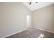 Bright bedroom with ceiling fan and an open doorway at 8541 Highland View Ave, Las Vegas, NV 89145