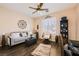Bright living room with a ceiling fan and comfortable seating at , Henderson, NV 89044