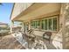 Covered patio offers a comfortable seating area and view at , Henderson, NV 89044