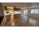 Kitchen featuring an island and ample cabinet space, opening to the bright living area at 101 Luna Way # 145, Las Vegas, NV 89145