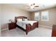 Serene bedroom with neutral tones, comfortable bed, and windows for natural light at 1081 Via Gandalfi, Henderson, NV 89011