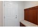 Welcoming mud room with a built-in bench and storage, perfect for organization at 1081 Via Gandalfi, Henderson, NV 89011