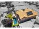 Birds eye view showcasing the home with backyard pool and solar panels situated in a residential neighborhood at 11228 Hedgemont Ave, Las Vegas, NV 89138
