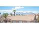 Neighborhood showcasing lovely desert landscaping with palm trees at 1620 Western Lily St, Las Vegas, NV 89128