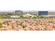 High angle aerial view of a large community of homes at 1887 Hollywell St, Las Vegas, NV 89135