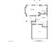 Detailed first floor plan showcasing the layout of the living room, kitchen, dining room, and garage at 2445 Rue Royale, Henderson, NV 89044