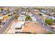 Aerial shot featuring the house with plenty of yard space for activities and landscaping at 266 Tungsten St, Henderson, NV 89015