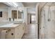 Bathroom featuring a shower and a vanity with a vessel sink at 281 Powerbilt Ave, Las Vegas, NV 89148