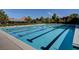 A long swimming pool with lane markers, perfect for swimming laps in a community setting at 281 Powerbilt Ave, Las Vegas, NV 89148