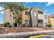 Close up exterior shot of unit featuring landscaping, balcony and visible unit number for easy access at 3151 Soaring Gulls Dr # 2081, Las Vegas, NV 89128