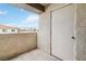 An outdoor patio features an attached storage area at 3151 Soaring Gulls Dr # 2081, Las Vegas, NV 89128