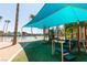 A playground with shade canopies, swings, and slides provides a cool and inviting space for children to enjoy at 3151 Soaring Gulls Dr # 2081, Las Vegas, NV 89128