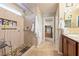 Well-lit ensuite bathroom features walk-in shower, and walk-in closet at 3966 E Garfield Dr, Pahrump, NV 89061
