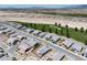 View of new development featuring modern homes, landscaping and a golf course under construction at 4356 E Cactus Canyon Dr, Pahrump, NV 89061