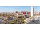 Panoramic city view featuring the Las Vegas skyline, palm trees, and the prominent Palms Casino Resort at 4381 W Flamingo Rd # 18320, Las Vegas, NV 89103
