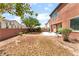 View of the property's backyard and the patio at 5852 Clear Haven Ln, North Las Vegas, NV 89081