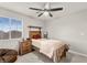 Bedroom with carpet, a ceiling fan and a closet at 6624 Jade Jaguar St, North Las Vegas, NV 89086