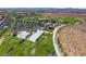 Aerial view showcasing the park's recreational facilities, including sports courts and play areas at 7715 Peaceful Trellis Dr, Las Vegas, NV 89179