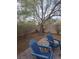 Cozy backyard with two chairs and patio - great for relaxing and entertaining at 7894 W Patrick Ln, Las Vegas, NV 89113