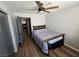 Cozy bedroom with a ceiling fan and nice natural light at 8072 Cimarron Ridge Dr # 201, Las Vegas, NV 89128
