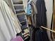 Well-organized closet with shelves and hanging space at 8072 Cimarron Ridge Dr # 201, Las Vegas, NV 89128