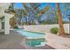 Inviting backyard featuring a pool and spa perfect for entertaining and relaxation at 8124 Bay Harbor Dr, Las Vegas, NV 89128