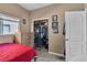 Bedroom with a view of a closet and a window at 9541 Vast Valley Ave, Las Vegas, NV 89148
