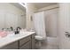 Bright bathroom with shower-tub combination, and vanity at , Las Vegas, NV 89131