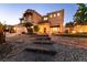 Elegant two-story home with well-maintained landscaping, including stone steps and garden beds, for enhanced curb appeal at , Las Vegas, NV 89131