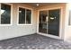 Cozy patio with patterned pavers and seamless transition to the indoor living space at 1027 Cambridge Park St, Las Vegas, NV 89148