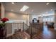 Open loft area with a skylight, overlooking the living room below at 11112 Pine Greens Ct, Las Vegas, NV 89144