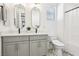 Elegant bathroom with double sinks, brushed gold hardware, and a shower-tub combination at 12155 Sage Thunder Ave, Las Vegas, NV 89138