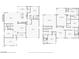 Detailed floor plans showcasing the layout of the home, including dimensions and room arrangements for both floors at 12155 Sage Thunder Ave, Las Vegas, NV 89138
