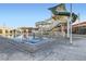 A community pool includes a large slide, making it the perfect place for summer fun and Gathering gatherings at 1538 Pony Ranch Cir, Henderson, NV 89014