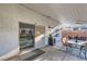 Relaxing covered patio with modern outdoor seating, enhancing outdoor living at 1538 Pony Ranch Cir, Henderson, NV 89014