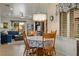 Eat in kitchen with table and seating overlooks the living room at 1782 Black Fox Canyon Rd, Henderson, NV 89052